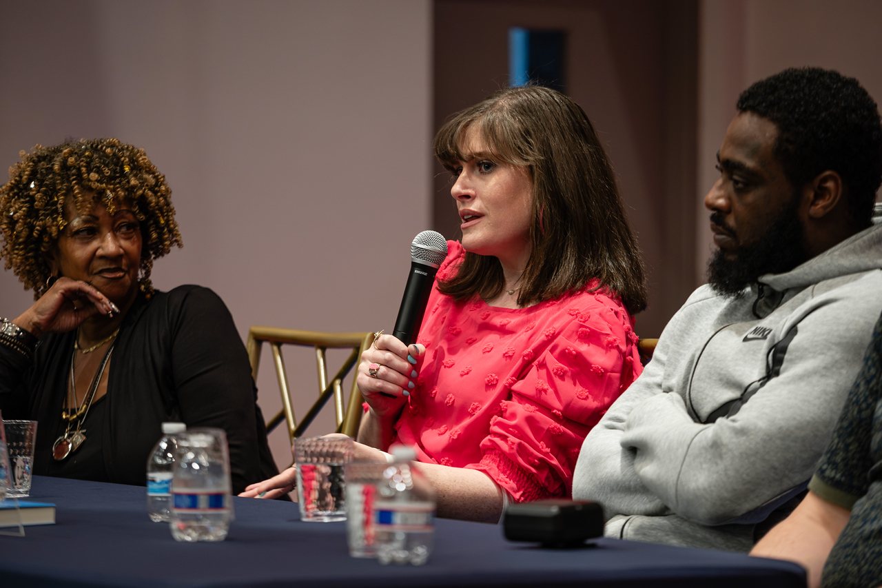 C.P. Handler speaking on the JFX panel, Cleveland