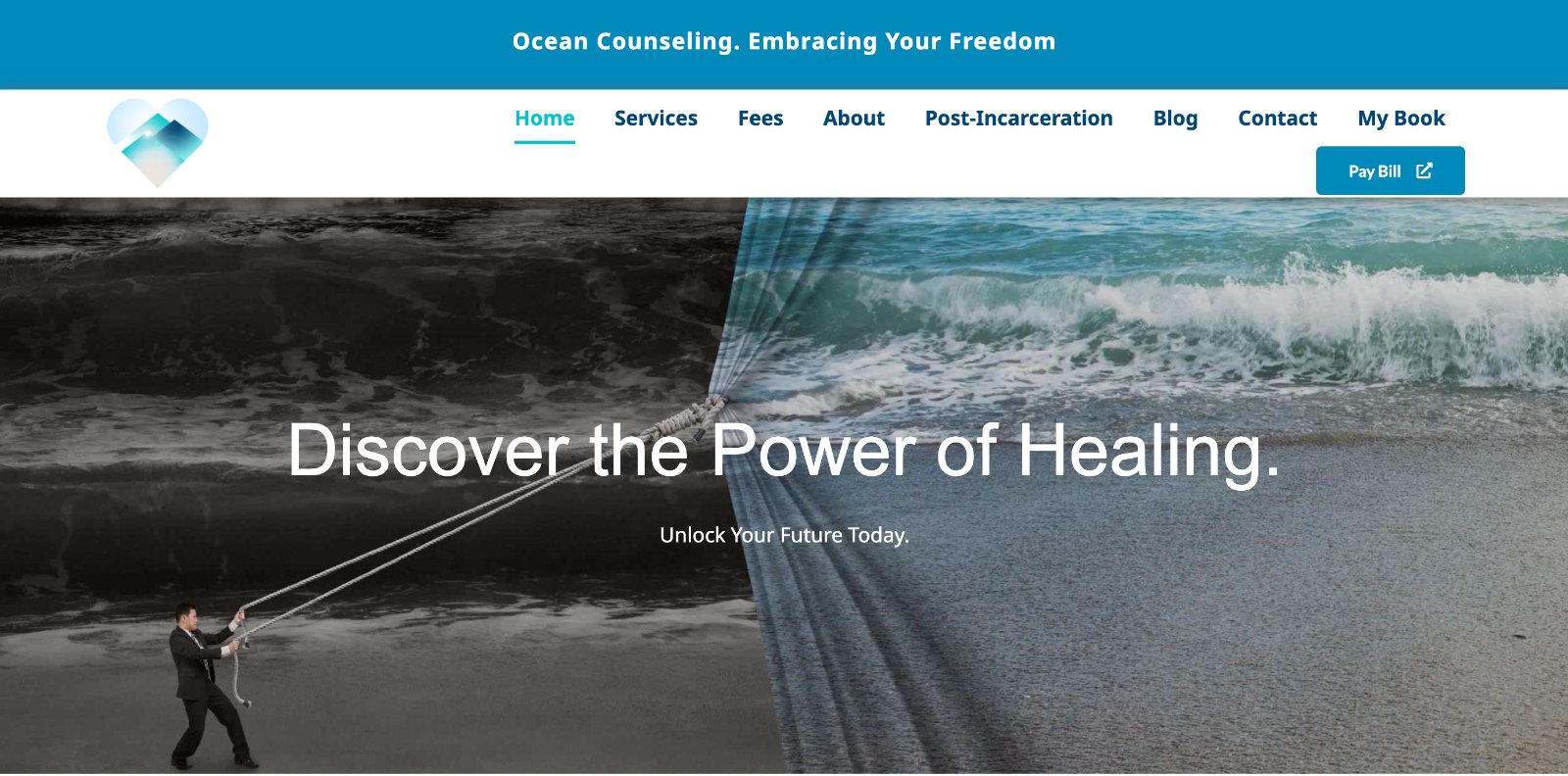 oceancounseling.org homepage